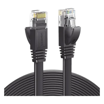 Cable Ethernet Plano UTP Cat6 / 5 m (16.40 pies) / 600 MHz / 1000 Mbps / 26AWG CCA / RJ45 Dorado