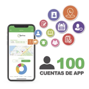 Licencia de Asistencia Móvil / 100 Usuarios / GPS y Fotografía / Integración con Software Centralizado
