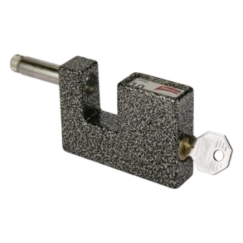 Candado de Seguridad / Pasador Estrecho Anti-Palanca / 5 Pernos de Combinación / Cuerpo Aleación Metálica 71 mm (2.8 in) / Acabado Cromo Martillado