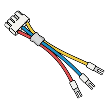 Cable de salida de alarma / 10 cm (0.33 ft) / 4 hilos / Relay / Portero analógico