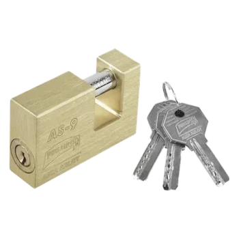 Candado para Cortina Metálica / 11 Pernos de Combinación / Cilindro de Latón Macizo / Pasador de Acero Cementado en Cromo / Anti-Palanca / Anti-Impacto / Anti-Segueta