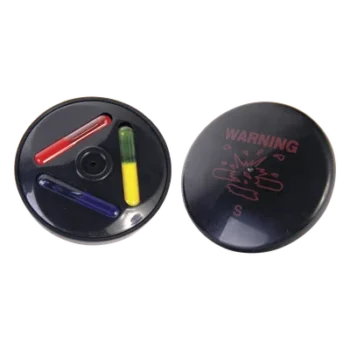 Tag Antihurto con Tinta para Ropa / 8.2 MHz / Diámetro 51 mm / Alcance 160 cm (5.2 ft) / Tinta Tricolor / Paquete 100 Piezas