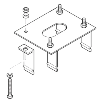 Anclaje para Barreras Automáticas / Compatible GARD4 y G3750 / Instalación Industrial / Alta Resistencia