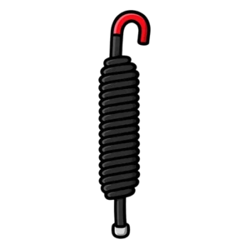Resorte de Repuesto para Barrera Vehicular / Brazos de 5 y 6 m (16.4 y 19.7 ft) / Diámetro 43 mm / Longitud 425 mm / Acero de Resorte / 2 Componentes / Series 52 y 42