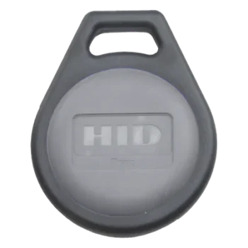 Llavero de Proximidad / 125 kHz / 31.75 x 39.4 mm / Formato Corporate 1000 y Elite / Negro con Gris