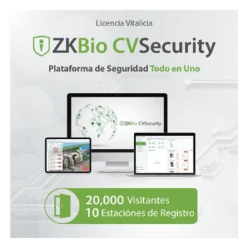 Licencia de software / Gestión de visitantes / 20,000 visitantes mensuales / 10 estaciones de registro / Compatible con PDS-3000