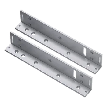 Soporte de Montaje en L / Para Chapa Magnética / Diseño Desplazado / 2 Soportes por Kit