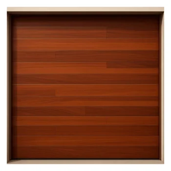 Puerta de Garage / Estilo Americano / Acabado Laminado Premium Madera Clara / 9x7 Pies (2.74x2.13 m) / Panel Calibre 26 / Poliuretano 42mm