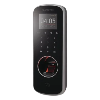 Lector de Control de Acceso Biométrico / Pantalla LCD 2.0" / TCP-IP y RS-485 / Lector EM 125kHz / 500,000 Usuarios / 0.23 x 0.66 x 0.14 ft