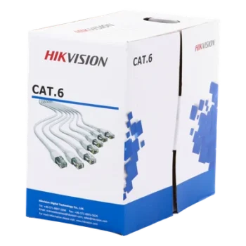Bobina de Cable / Cat 6 / 100% Cobre / 305 m (1000 pies) / 24 AWG / 250 MHz / Interior CMX / Blanco