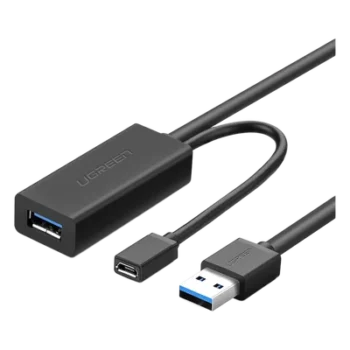 Cable de Extensión Activo USB 3.0 / 5 m (16.4 ft) / 5 Gbps / Puerto de Alimentación Micro USB / Plug & Play / Compatible USB 2.0 y 1.1