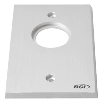 Placa para Interruptor / Aluminio Extruido 1/4' / Bordes Biselados / Anodizado Pulido / Compatible Cajas Estándar