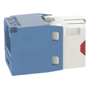 Jack RJ45 / Categoría 5e / Terminación sin herramienta / 22-24 AWG / 100W PoE / Azul