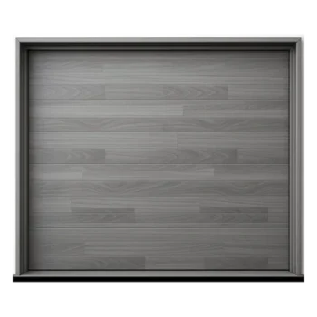Puerta de Garage Seccional / 18 x 8 Pies (5.49 x 2.44 m) / Aislamiento Poliuretano 42 mm / Lámina Calibre 26 / Acabado Laminado Gris