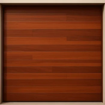Puerta de Garage / Estilo Americano / Acabado Laminado Madera Clara / 8x8 Pies (2.4x2.4 m) / Panel Calibre 26 / Poliuretano 42mm