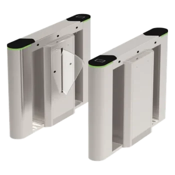 Puerta de cortesía tipo FLAP bidireccional / 30 personas por minuto / Apertura en 1 segundo / Acero inoxidable / Indicadores LED / Alarma por acceso denegado