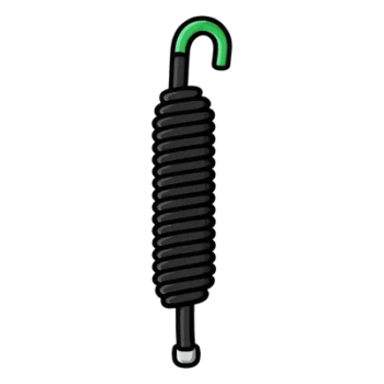 Resorte para Barrera Vehicular / Acero de Alta Resistencia / Doble Resorte Integrado / Ø40mm x 340mm (1.31ft) / 1.399kg (3.08lb)