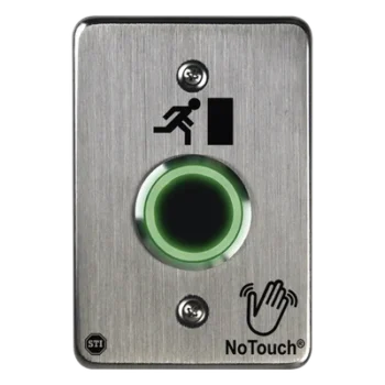 Interruptor IR sin contacto / Acero inoxidable 304 grado médico / 1 grupo / 4.5 x 4.5 x 0.26 pulgadas / Contacto seco tipo C