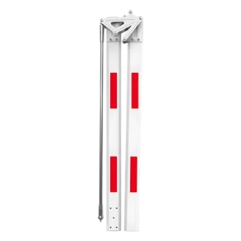 Brazo Articulado para Barrera Vehicular / 6 m (19.7 ft) / Articulación 180° / Aluminio con Bandas Reflectivas / 2 Secciones de 3 m (9.8 ft)