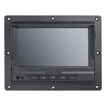 Monitor Táctil LCD / 7 Pulgadas / 3 Canales de Video / 2 Canales de Alarma / Conector Aviación 4 Pines / Operación -20°C a 70°C