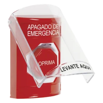 Botón Multipropósito / Apagado de Emergencia / Llave para Reset / Bocina Integrada / 2 Relevadores NO/NC / Interior / -40°C a 121°C / Tapa de Policarbonato