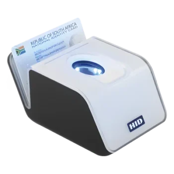 Lectora de huella digital multiespectral / 500 dpi / 13.56 MHz iClass / Autenticación multifactor / Certificación MINEX III / Estándares ANSI/ISO