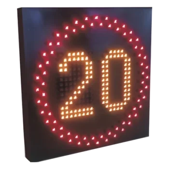 Pantalla LED para límite de velocidad / IP65 / Solar con batería / LTE 4G / 0.3 m (1 pie) a 6 m (20 pies) de alcance