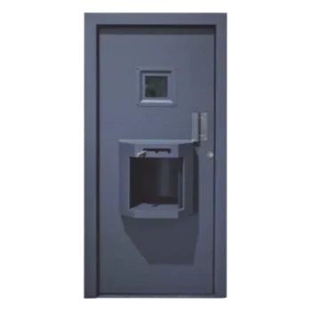 Puerta Combinada Balística / Nivel IV AK47 y Granada / Acero Estructural / Ventana 28x28 cm / Roto-Transfer 40x40 cm / 0.90x2.10 m (3x7 pies)