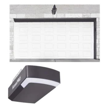 Kit de Puerta de Garage / 18x8 Pies / 5.49x2.44 m / Aislada / Motor DC 1/2 HP / Riel Tipo C 3 m / 127 VCA / 50 Controles / Cierre Automático / LED