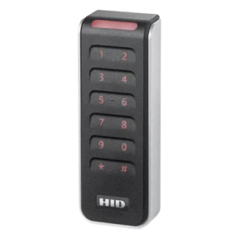 Lector de Control de Acceso / Multitecnología SEOS, iCLASS, MIFARE / Wiegand y OSDP / Teclado Integrado / Pigtail 0.5 m (1.64 ft) / 45x121.5x19.5 mm