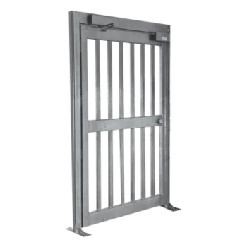 Puerta de Alta Seguridad / Cuerpo Completo / Acero Galvanizado ASTM A123/A153 / Cerradura Eléctrica Fallo Seguro / Malla Diamante o Rombo