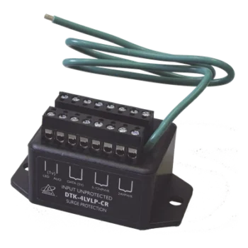 Protector de lazo / 4 pares / Wiegand / 12-24 Vcc / 5 Vcc datos / -40°C a 70°C / 1.35 x 2.99 x 1.35 pulgadas