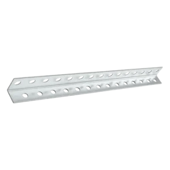 Ángulo Perforado / 50 cm (19.7 ft) / Ancho 2.5 cm / Soporte Guía Horizontal / Acero Galvanizado