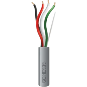 Bobina de 305 m (1000 ft) / Cable para Alarma 4x18 AWG / Riser / Gris