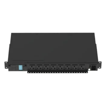 PDU Monitoreable Horizontal / 8 Salidas NEMA 5-20R / Entrada NEMA 5-15P / 120 Vca / 15 A / 1U / Rack 19 in