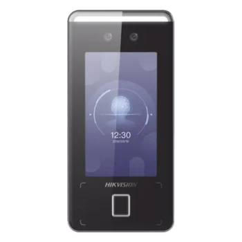 Terminal de Reconocimiento Facial / Pantalla Táctil 4.3 pulgadas / Wi-Fi / IP65 / Alcance 0.3 a 1.5 m (0.98 a 4.92 ft) / 3,000 Usuarios / 150,000 Eventos / WDR / QR / Videoportero