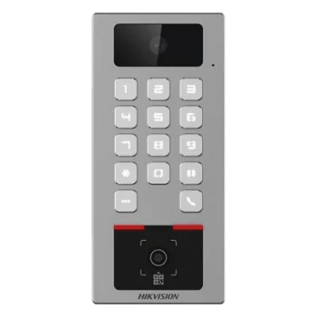 Terminal de Control de Acceso / Lector QR Exterior / Videoportero 2 MP / IP65 & IK09 / 100,000 Tarjetas / 300,000 Eventos / Bluetooth y App