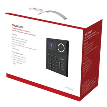 Kit de Control de Acceso Biométrico / Reconocimiento Facial 500 Rostros / Huella y Tarjeta MIFARE 1,000 / Detección 0.3 a 2 m (0.98 a 6.56 ft) / Alimentación 12V CC Incluida / Interior