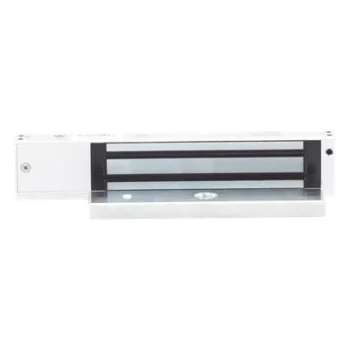 Chapa Magnética Electromagnética / 280 kg (600 lbs) / Temporizador 0-9 s / Voltaje Dual 12/24 VDC / Sensor de Puerta NO/NC / LED Indicador