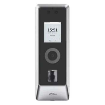 Terminal de Control de Acceso / Reconocimiento Facial y Huella Digital / 50,000 Usuarios / 30,000 Rostros / IP66 IK07 / TCP/IP Wiegand RS485 / Exterior / 2.7 x 7.7 x 1.1 pulgadas