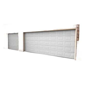 Puerta de Garage / 18 x 8 pies (5.49 x 2.44 m) / Aislada / Estilo Americana / Cuadro Corto 500x300 mm / 8 Cuadros / Calibre 26