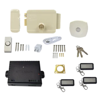 Kit Cerradura Eléctrica 321DC Izquierda y Hub para Apertura a través de Smartphone, Compatible con YALE CONNECT