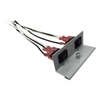Soporte de interruptor basculante / Doble / 250 VCA / 15 A / 18 AWG / 0.82 m (2.7 ft)