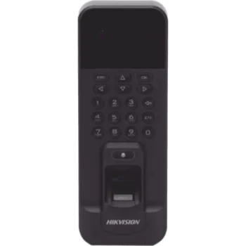 Biométrico WiFi de Acceso y Asistencia Compatible con APP Hik-Connect (P2P) / Lectura de Huella y Tarjetas EM / TCP/IP / 150,000 Eventos / Relevador para Chapa y Reportes de Asistencia