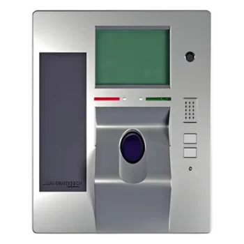 Terminal Biométrica de Huella con Imagen Multiespectral, Todo Tipo de Huella, Antivandalismo, Pantalla Touch, Cámara 5 Mpx, IDT WallMount