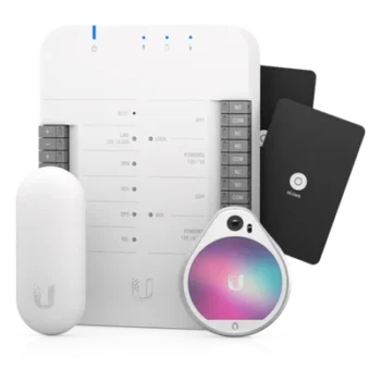 UniFi Access Kit de Inicio, con HUB, Reader Pro, Reader Lite y 20 tarjetas, para acceso a una sola puerta