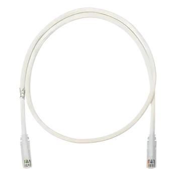 Cable de Parcheo UTP / Cat 6 / Clase E / 3 m (9.84 pies) / 24 AWG / T568B / Blanco Mate