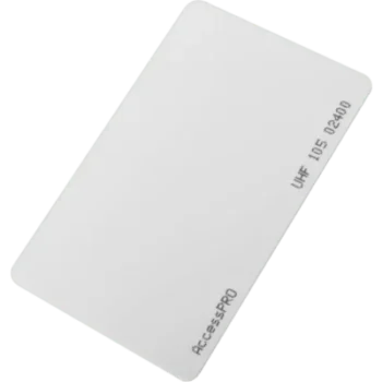 Tarjeta RFID UHF / EPC GEN2 / ISO 18000 6C / PET No imprimible / Incluye porta tarjeta