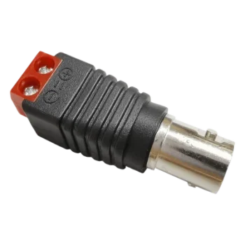 Conector Adaptador / BNC Hembra a Terminales Tipo Tornillo / 5.5 x 2.5 mm / -20°C a 60°C