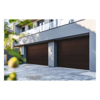 Sección para puerta de Garage / Lisa / Imitacion Madera / BLACK WALNUT/ Para GARAGE108B / Estilo Americana.